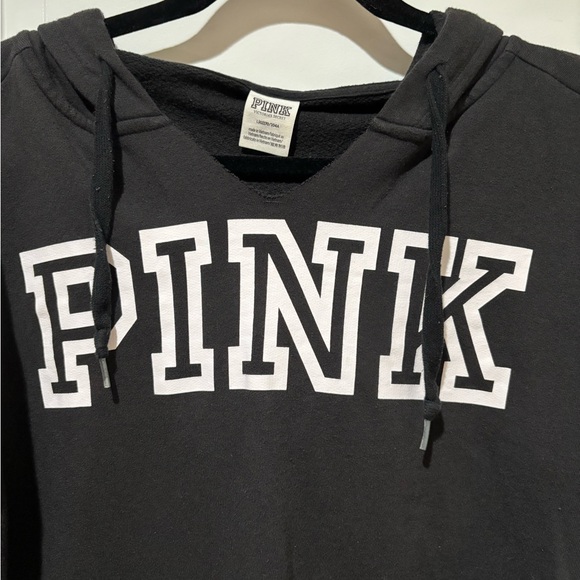 Victoria’s Secret Pink black hoodie size Large - Picture 4 of 4